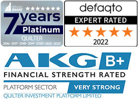 AdviserAsset 7 year platinum rating - Defaqto expert rated 2022 - AKG B+